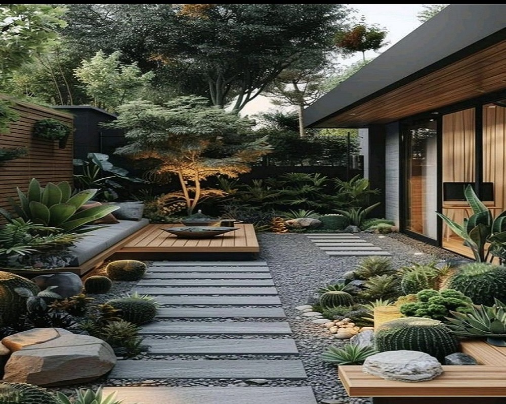 Bazalt Taşı Bahçe