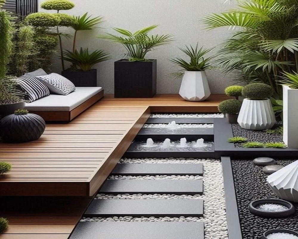 Bazalt Taşı Bahçe