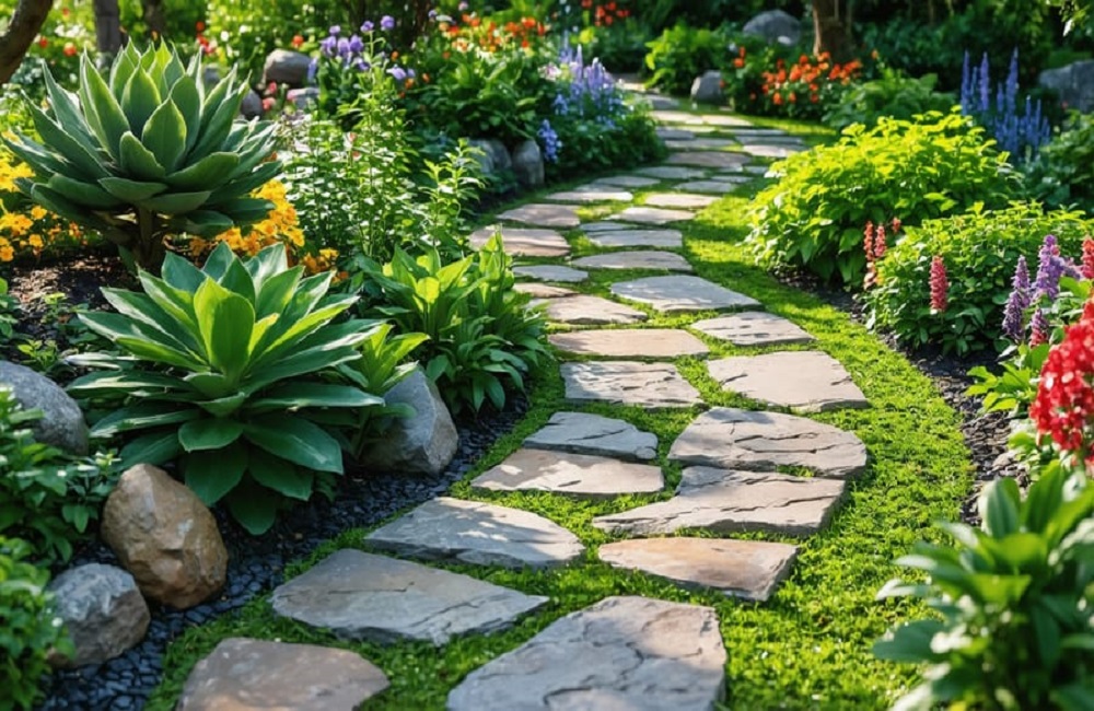 Bahçe İçi Adım Taşı